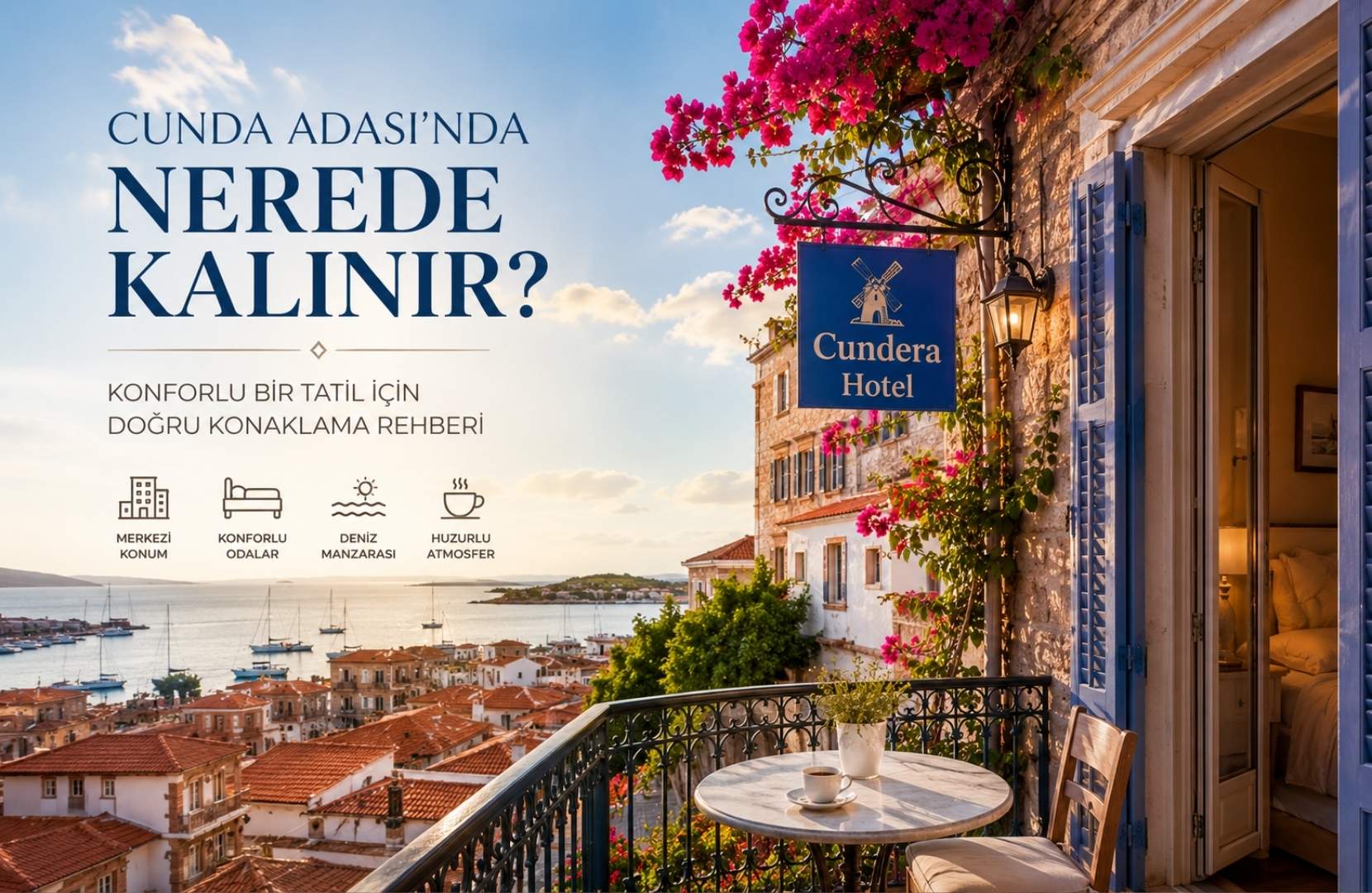 Cunda Adası’nda Nerede Kalınır? Konforlu Bir Tatil İçin Doğru Konaklama Rehberi